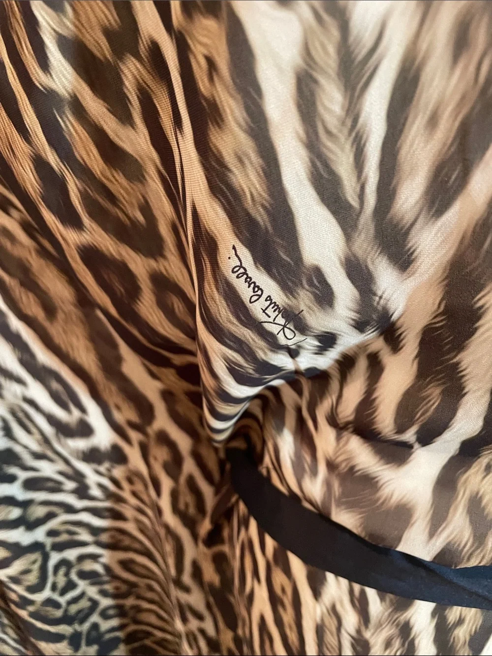 Roberto Cavalli Gold-Emblem Leopard Print in beige , Brown and Black - Picture 4 of 8